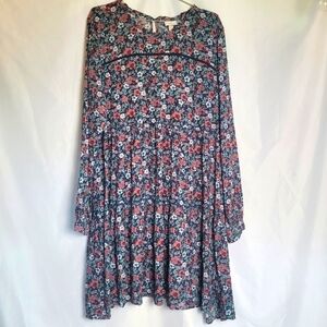 Knox Rose Floral Midi Dress - Blue and Pink